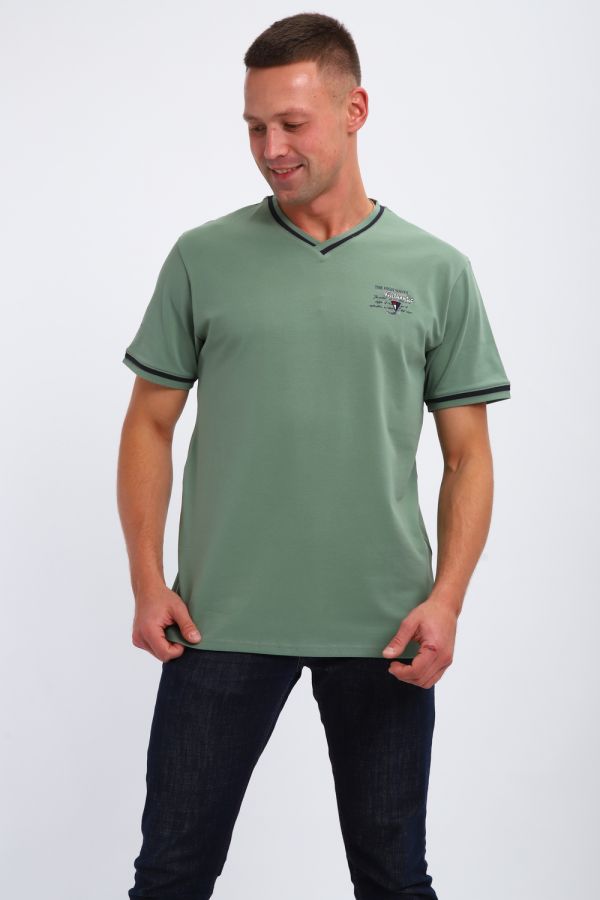 Футболка мужская 059 [оливковый]