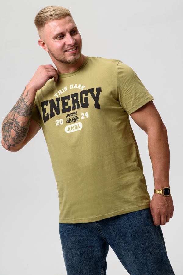 Футболка мужская 8503/1 [олива+энерджи]