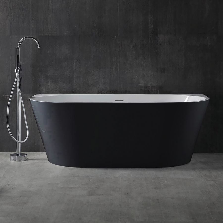 Акриловая ванна ABBER AB9216-1.7MB черная матовая