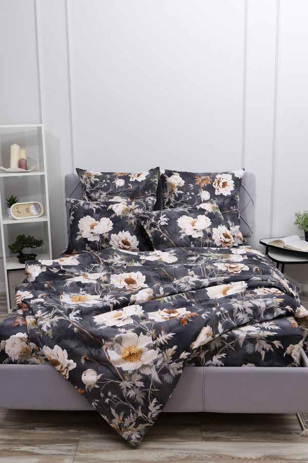 Пододеяльник поплин Темная ночь 2 [черный]