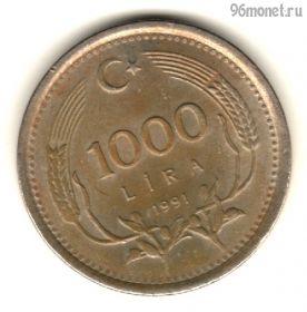 Турция 1000 лир 1991