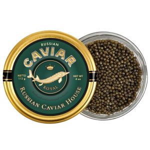 Черная икра русского-сибирского осетра Роял Русский Икорный Дом 113 г - Россия