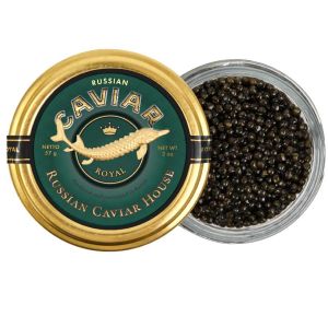 Черная икра русского-сибирского осетра Роял Русский Икорный Дом 57 г - Россия