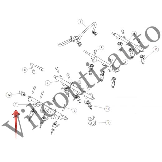 ТОПЛИВНАЯ РЕЙКА ПРАВАЯ TANK 500 1100120XEZ01 100% ОРИГИНАЛ