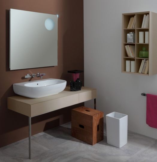 Подвесная раковина Flaminia Pass 70 Countertop - Wall Hung Basin 72х50 схема 4