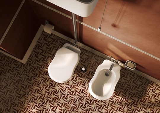 Биде напольное Flaminia Efi 6005 схема 4