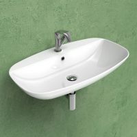 Подвесная раковина Flaminia NudaSlim 75 Countertop - Wall Hung Basin ND75PR 76х445 схема 1