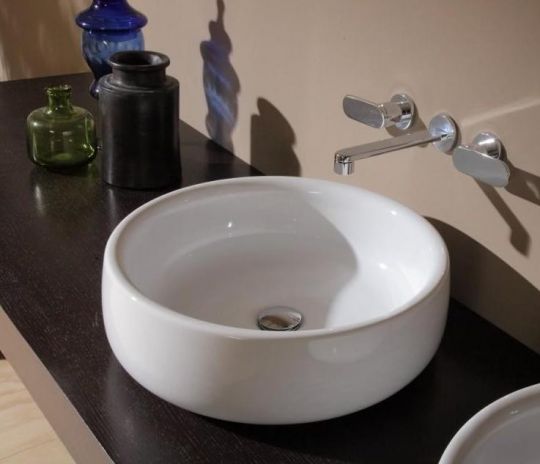 Накладная раковина Flaminia Bonola 46 Countertop Or Suitable For Pedestal Basin 46х46 схема 4