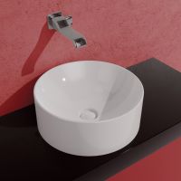 Накладная раковина Flaminia Twin Set Slim Countertop Basin TW42C 42х42 схема 1