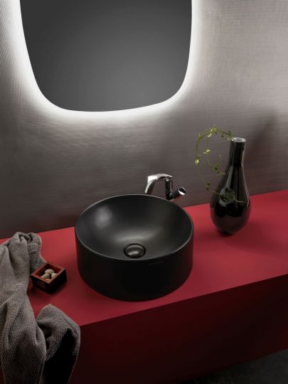 Накладная раковина Flaminia Twin Set Slim Countertop Basin TW42C 42х42 схема 2