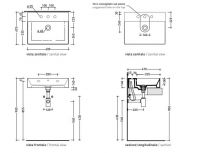 Подвесная раковина Flaminia AppLight 60 AP6047 60х47х14 см схема 5