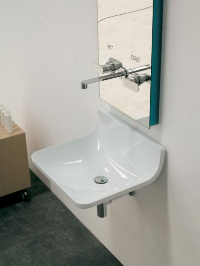 Подвесная раковина Flaminia Plate 54 Wall Hung Basin 54х46 схема 4