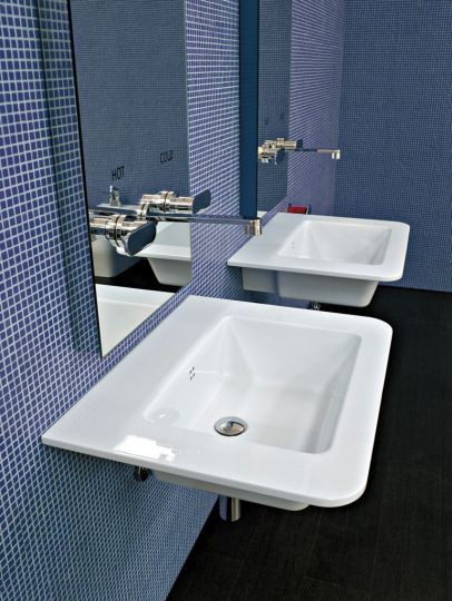 Подвесная раковина Flaminia Volo 66 Countertop - Wall Hung Basin 66х52 схема 2
