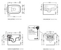 Подвесной унитаз Flaminia Flag Wall Hung WC схема 9