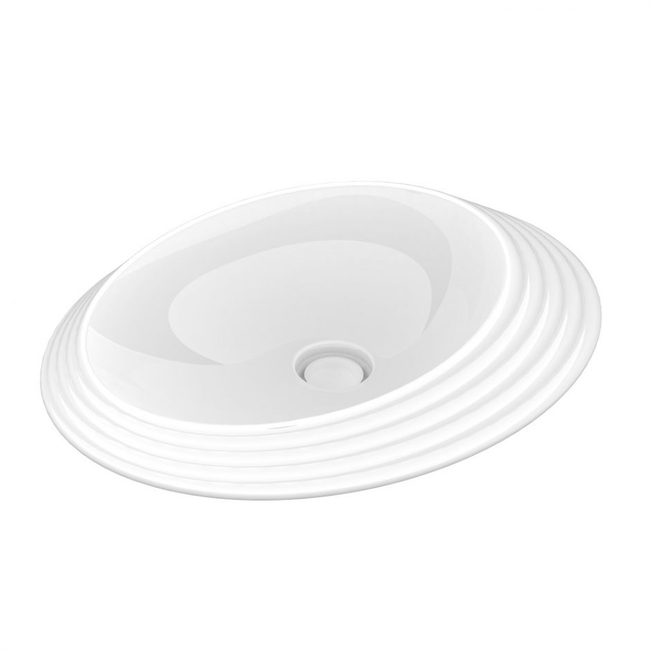 Изображение Накладная раковина Flaminia SPIRE+ 58 SP58D 56х46х14 см