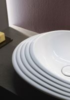 Накладная раковина Flaminia SPIRE+ 58 SP58D 56х46х14 см схема 2