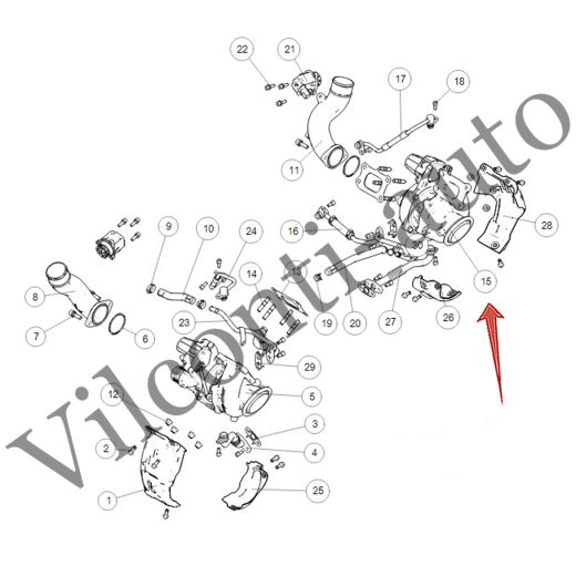 ТУРБОКОМПРЕССОР ПРАВЫЙ В СБОРЕ TANK 500 1118100XEZ01 100% ОРИГИНАЛ