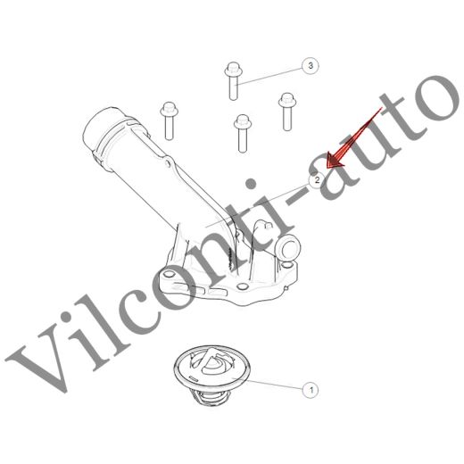 КРЫШКА ТЕРМОСТАТА TANK 500 1306200XEZ01 100% ОРИГИНАЛ