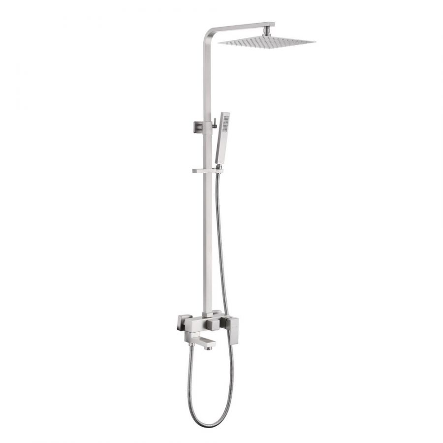 Душевая стойка ABBER Daheim AF8216SPL с изливом, Сатин