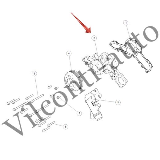 НАСОС ВОДЯНОЙ В СБОРЕ TANK 500 1307100XEZ01 100% ОРИГИНАЛ