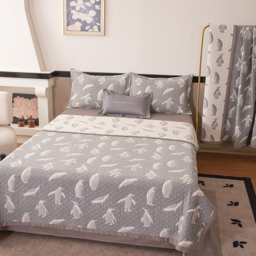 Комплект постельного белья Сатин Aurora Veil с Покрывалом AV001