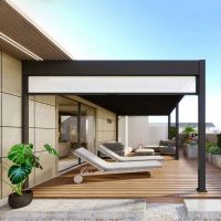 Пергола биоклиматическая Aquaviva Авангард отдельностоящая (ручное управление ламелями)