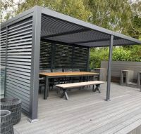 Пергола биоклиматическая Aquaviva Авангард отдельностоящая (ручное управление ламелями)
