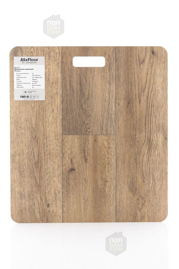 SPC ламинат AlixFloor Дуб вельвет коричневый ALX1034-1