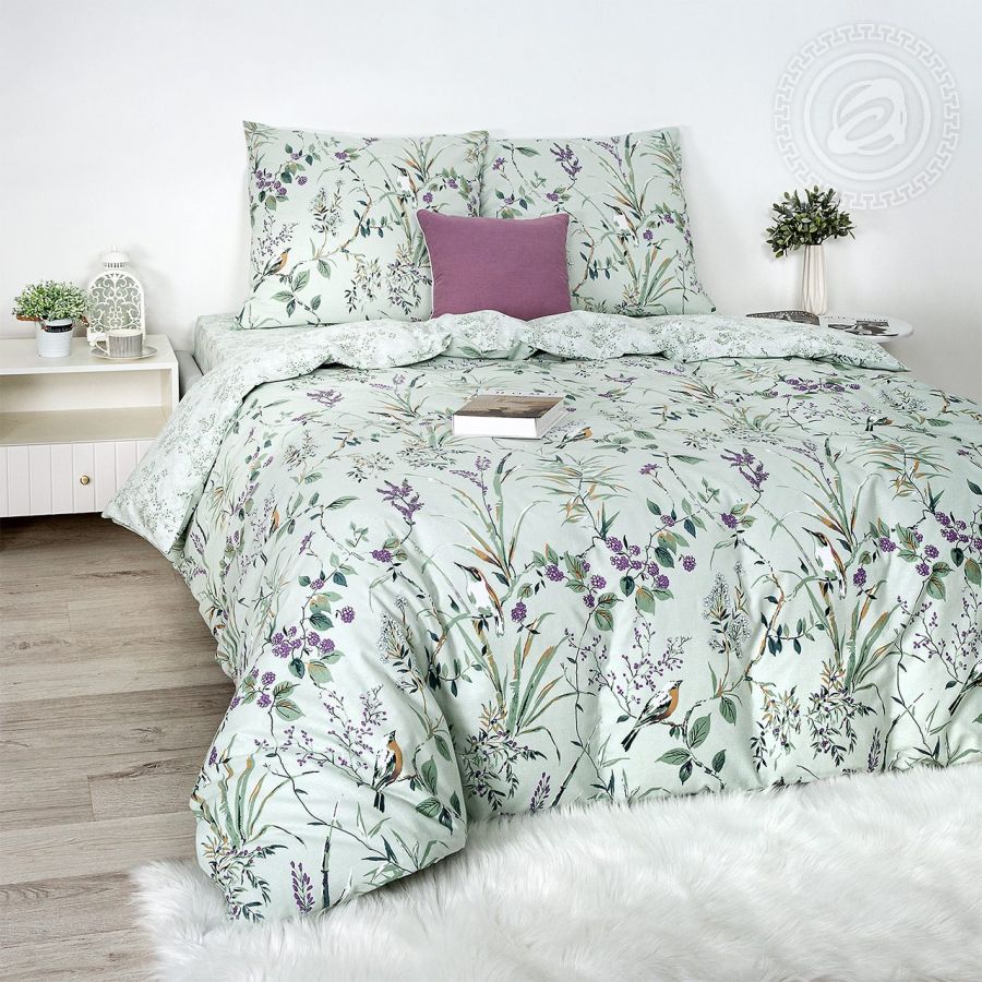 «Муза» (DE LUXE) постельное белье Поплин Семейный