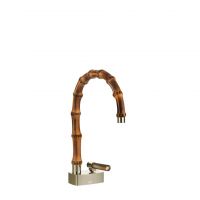 Смеситель для раковины Gessi Jacqueline 77201 с низким поворотным изливом и вентилем под дерево без донного клапана схема 7