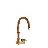 Смеситель для раковины Gessi Jacqueline 77201 с низким поворотным изливом и вентилем под дерево без донного клапана схема 10