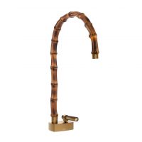 Смеситель для раковины Gessi Jacqueline 77203 с высоким поворотным изливом и вентилем под дерево без донного клапана схема 8