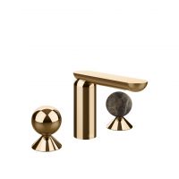 Смеситель для раковины Gessi Perle 74015 без донного клапана, с вентилями-сферами из металла и мрамора Emperador Dark схема 15 Смеситель для раковины Gessi Perle 74015 без донного клапана, с вентилями-сферами из металла и мрамора Emperador Dark схема 15