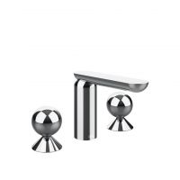 Смеситель для раковины Gessi Perle 74365 с металлическими вентилями-сферами схема 1
