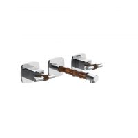 Смеситель для раковины встраиваемый Gessi Jacqueline 77091 на 3 отверстия с металлическими Т-образным вентилями схема 1