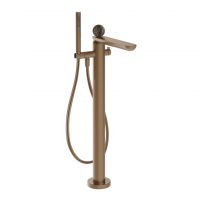 Смеситель для ванны Gessi Perle 74129 напольный с ручным душем и переключателем с вентилем из камня Emperador Dark схема 7 Смеситель для ванны Gessi Perle 74129 напольный с ручным душем и переключателем с вентилем из камня Emperador Dark схема 7