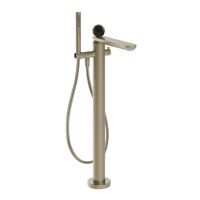 Смеситель для ванны Gessi Perle 74229 напольный с ручным душем и переключателем с вентилем из муранского стекла Sfaccettato схема 3