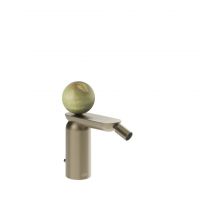 Смеситель для биде Gessi Perle 74507 с донным клапаном с вентилем из камня Onyx Green схема 3