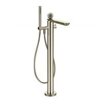 Смеситель для ванны Gessi Perle 74629 напольный с ручным душем и переключателем с вентилем из муранского стекла Pulegoso схема 9