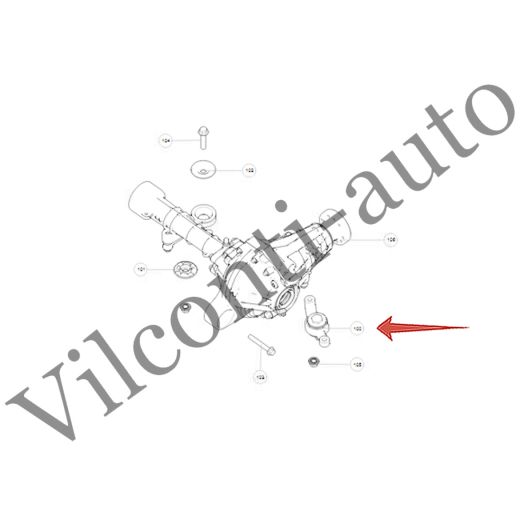 ОПОРА ПЕРЕДНЕГО РЕДУКТОРА ЗАДНЯЯ TANK 300/500 2302103XPW01A 100% ОРИГИНАЛ