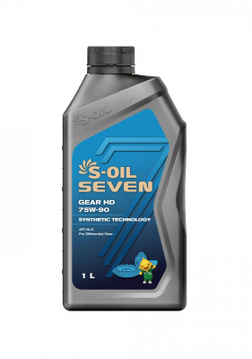S-OIL 7 GEAR HD GL-5 75W-90, 1л