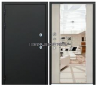 Входная дверь Аляска Зеркало Медь Миланж светлый – металлическая дверь с зеркалом и замками Guardian