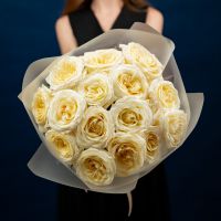 Пионовидная роза от 7 шт (60см, Кендл Лайт)