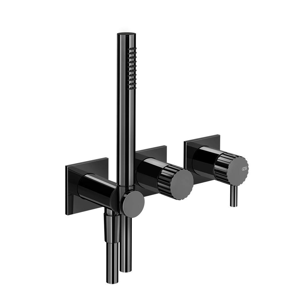 Смеситель для душа Gessi Incastri 75036 встраиваемый с ручным душем и переключателем на 2 источника ФОТО