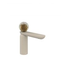 Смеситель для раковины Gessi Perle 74402 низкий с вентилем из муранского стекла Battuto без донного клапана схема 12