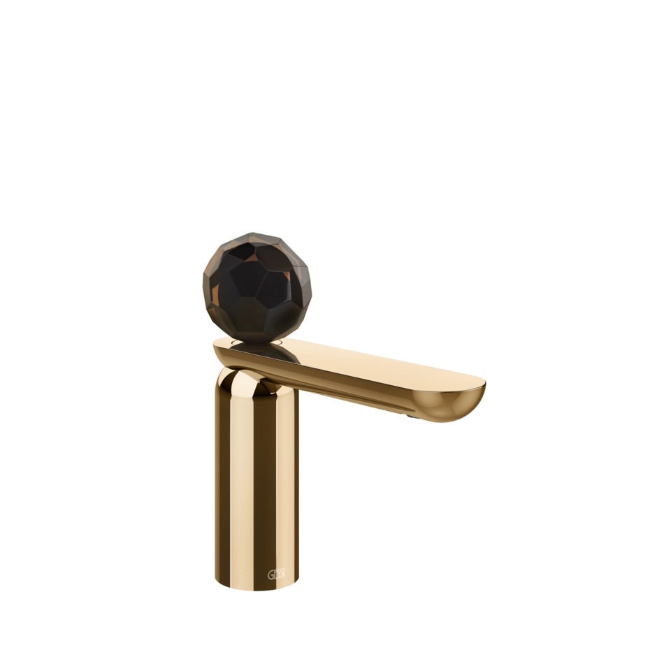 Смеситель для раковины Gessi Perle 74202 низкий с вентилем из муранского стекла Sfaccettato без донного клапана