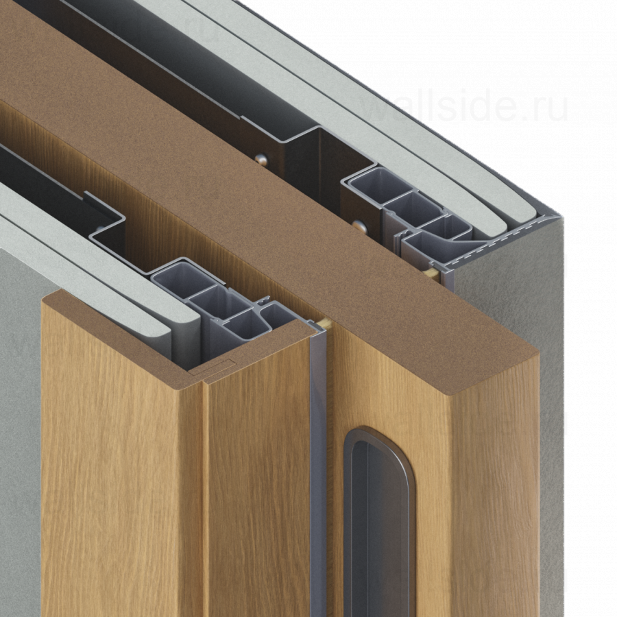 Пенал Penalbox Wood Single Lux/Plaster высотой 2700 мм