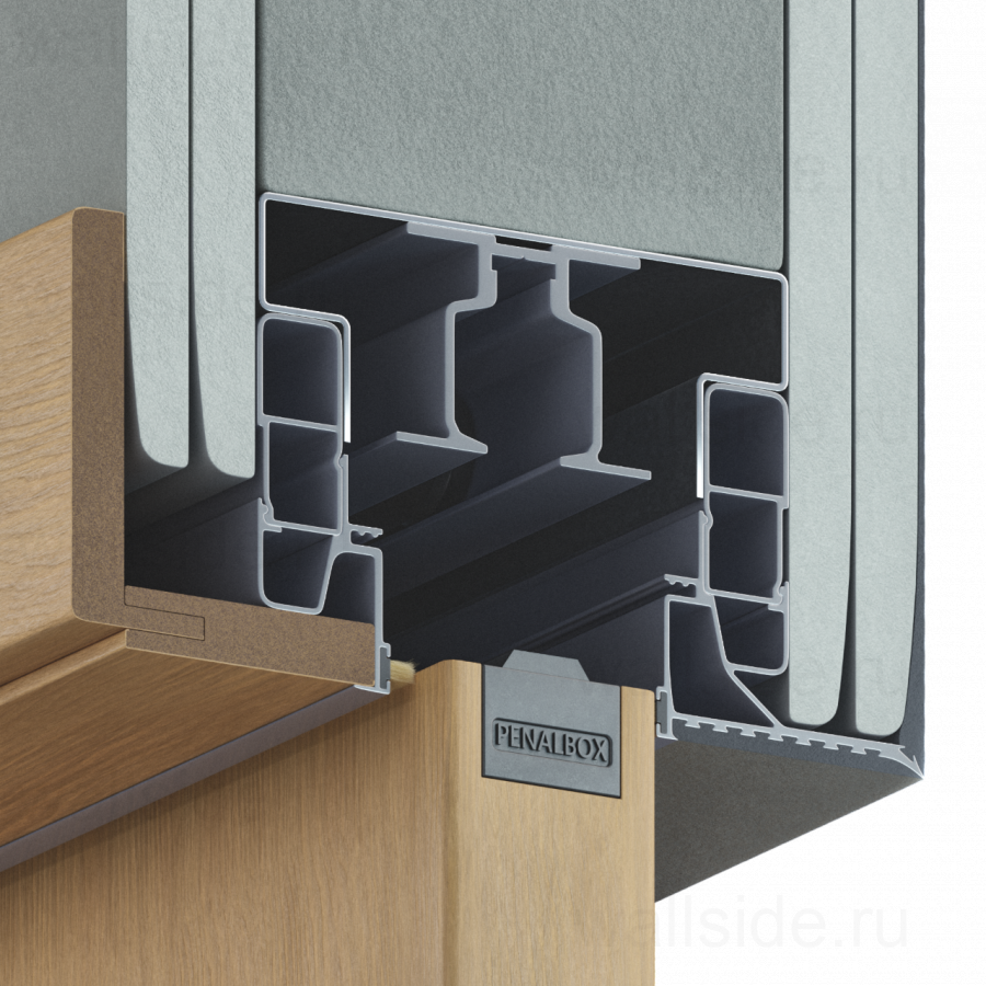 Пенал Penalbox Wood Single Lux/Plaster высотой 2700 мм