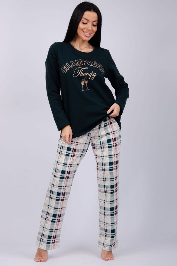 Пижама Шампань [зеленый, беж]
