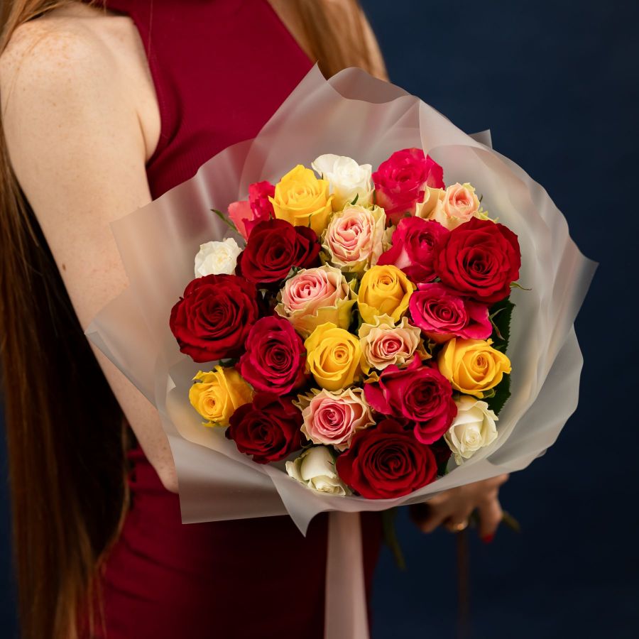 Микс роза 40см (Кения, Родос)